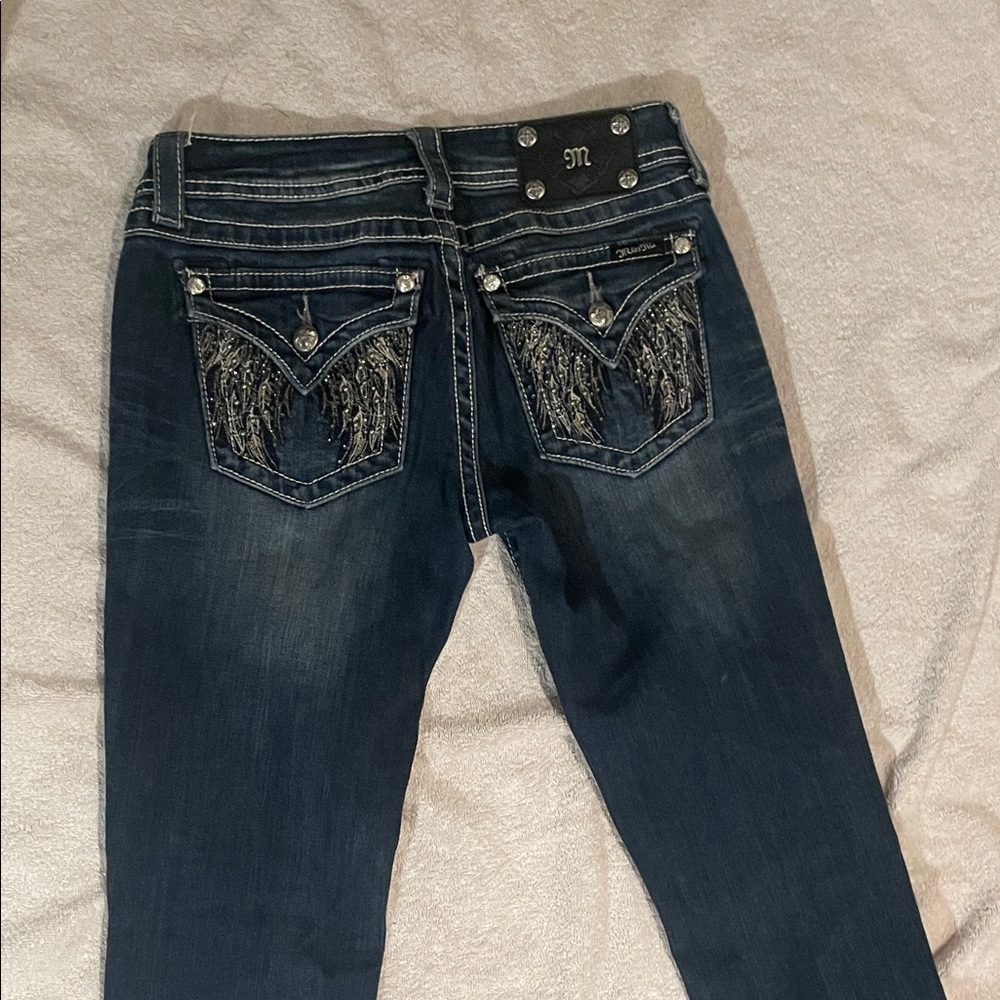 Miss Me Women's dark blue bootcut Jeans - Picture 3 of 3